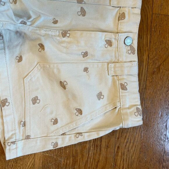 PacSun Women's Ivory Embroidered Elastic Waist Shorts Size M - Picture 2 of 4
